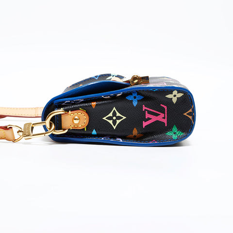 LOUIS VUITTON Takashi Murakami Monogram Black Heartbreaker Noir 2012 Shoulder Bag multicolor WS21652
