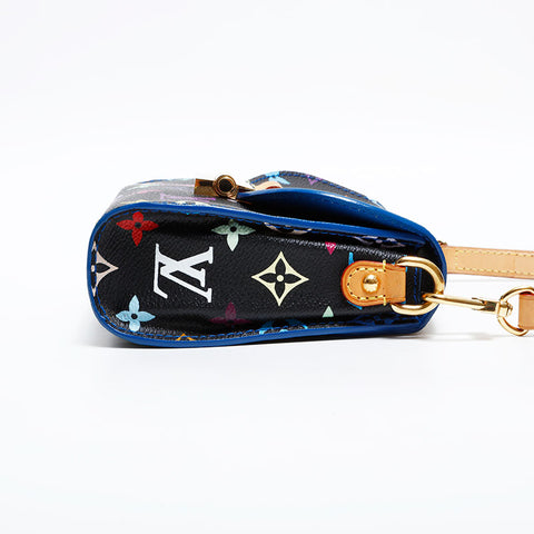 LOUIS VUITTON Takashi Murakami Monogram Black Heartbreaker Noir 2012 Shoulder Bag multicolor WS21652