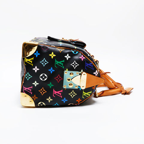 LOUIS VUITTON Takashi Murakami Monogram Black Speedy 30 Boston bag multicolor WS21653