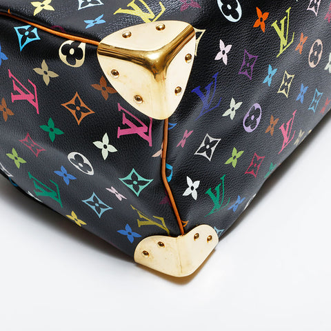 LOUIS VUITTON Takashi Murakami Monogram Black Speedy 30 Boston bag multicolor WS21653