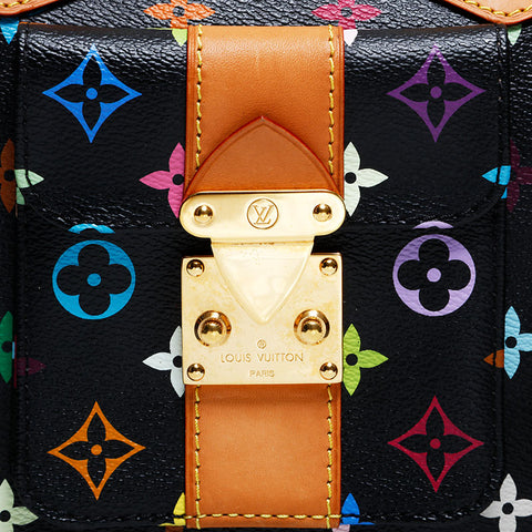 LOUIS VUITTON Takashi Murakami Monogram Black Speedy 30 Boston bag multicolor WS21653