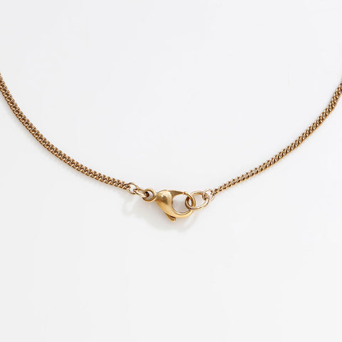 CHANEL COCO Mark Rhinestone 03P 2003 Necklace gold WS21655