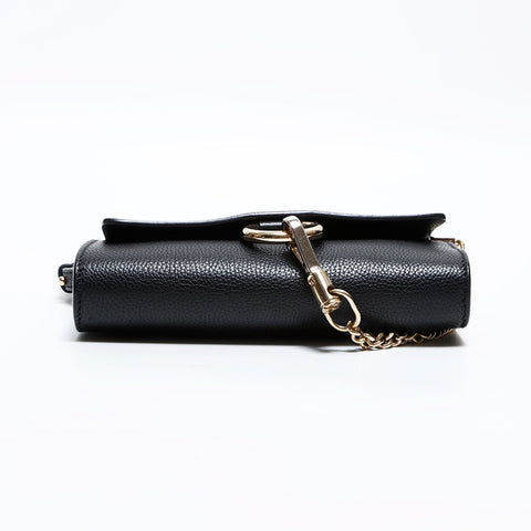 Chloe Leather Faye Purse Shoulder Bag black WS21656