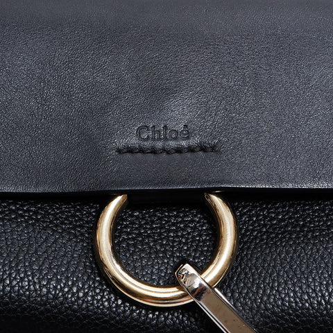 Chloe Leather Faye Purse Shoulder Bag black WS21656