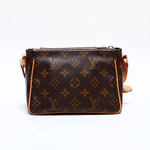 LOUIS VUITTON Monogram Viva Cite PM 2004 Shoulder Bag Brown WS21657