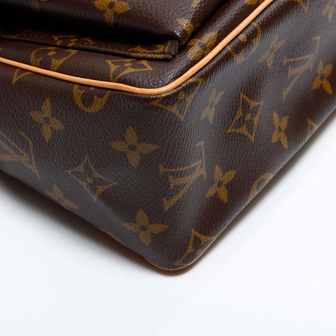 LOUIS VUITTON Monogram Viva Cite PM 2004 Shoulder Bag Brown WS21657