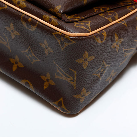 LOUIS VUITTON Monogram Viva Cite PM 2004 Shoulder Bag Brown WS21657