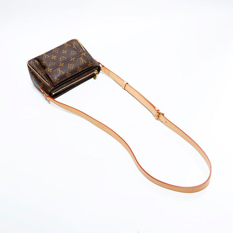 LOUIS VUITTON Monogram Viva Cite PM 2004 Shoulder Bag Brown WS21657