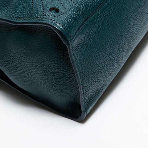 BALENCIAGA Motocross Blackout City 2way Leather Tote Bag green WS21658
