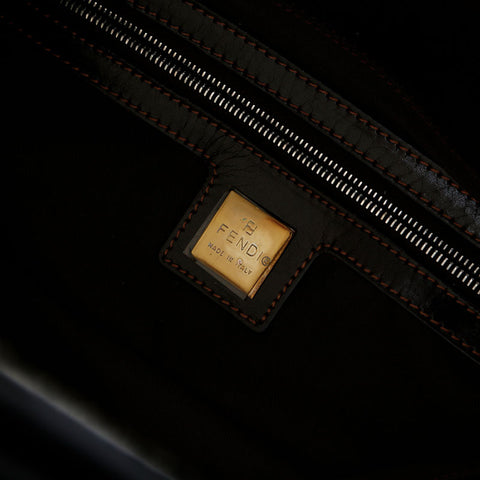 FENDI Mamma Bucket Beads Shoulder Bag yellow WS21661