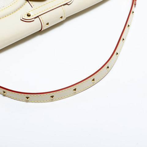 LOUIS VUITTON Leather Suhali 2007 Shoulder Bag beige WS21667