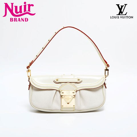 LOUIS VUITTON Leather Suhali 2007 Shoulder Bag beige WS21667