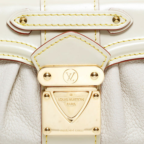 LOUIS VUITTON Leather Suhali 2007 Shoulder Bag beige WS21667
