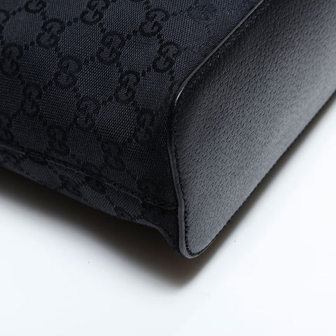 GUCCI GG canvas hobo Shoulder Bag black WS21668