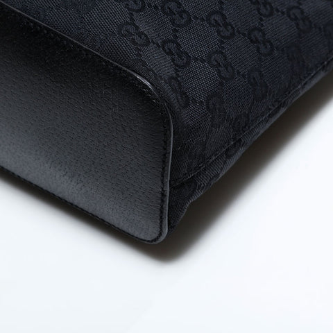 GUCCI GG canvas hobo Shoulder Bag black WS21668