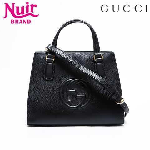 GUCCI 2way Soho Handbag black WS21671