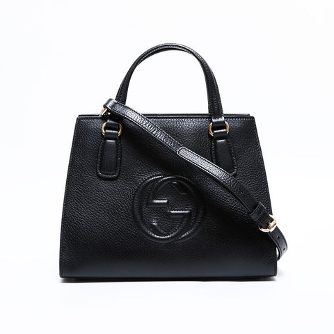 GUCCI 2way Soho Handbag black WS21671