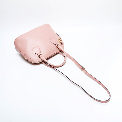 GUCCI Leather 2way Handbag pink WS21672