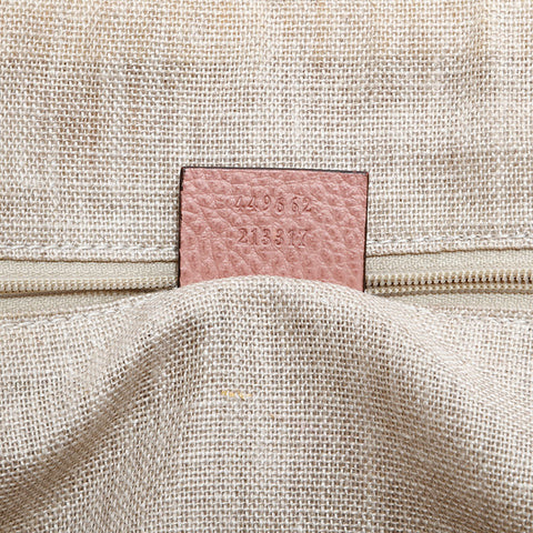 GUCCI Leather 2way Handbag pink WS21672