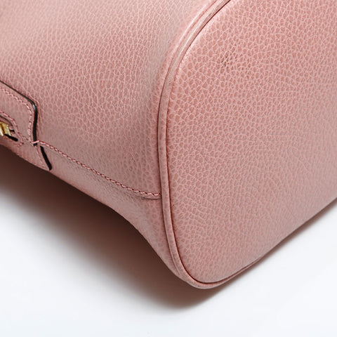 GUCCI Leather 2way Handbag pink WS21672