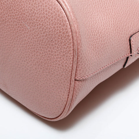 GUCCI Leather 2way Handbag pink WS21672