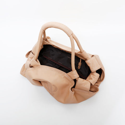 LOEWE Nappa Aire Leather Handbag beige WS21674