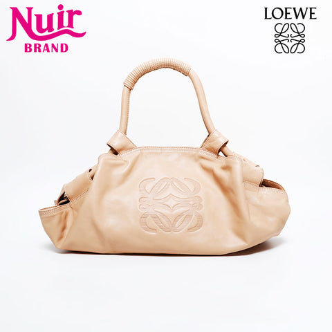 LOEWE Nappa Aire Leather Handbag beige WS21674