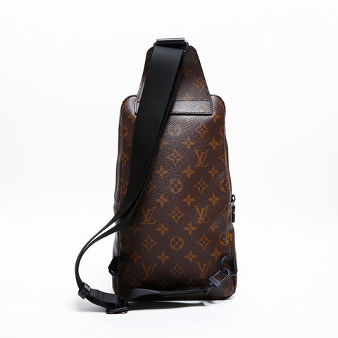 LOUIS VUITTON Monogram Macassar Avenue Sling Bag Shoulder Bag Brown WS21675