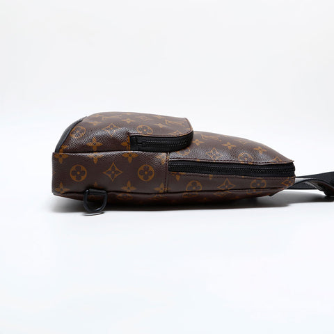 LOUIS VUITTON Monogram Macassar Avenue Sling Bag Shoulder Bag Brown WS21675