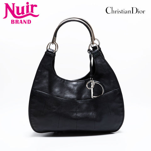 Christian Dior leather Shoulder Bag black WS21678