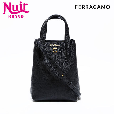Salvatore Ferragamo 2-way mini tote Shoulder Bag black WS21681