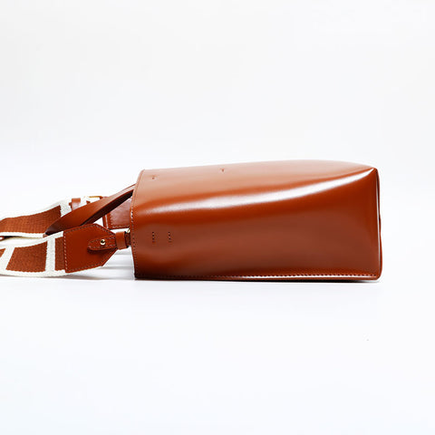 MARNI Museo Mini Leather Museo Nano 2way Shoulder Bag Brown WS21684