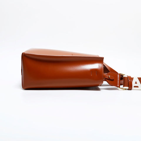 MARNI Museo Mini Leather Museo Nano 2way Shoulder Bag Brown WS21684