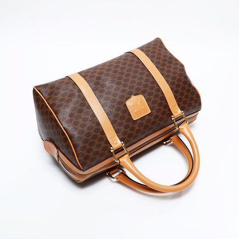 CELINE Macadam PVC Boston bag Brown WS21685