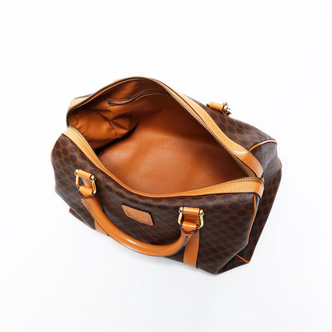 CELINE Macadam PVC Boston bag Brown WS21685