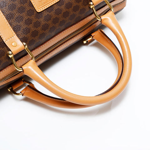 CELINE Macadam PVC Boston bag Brown WS21685