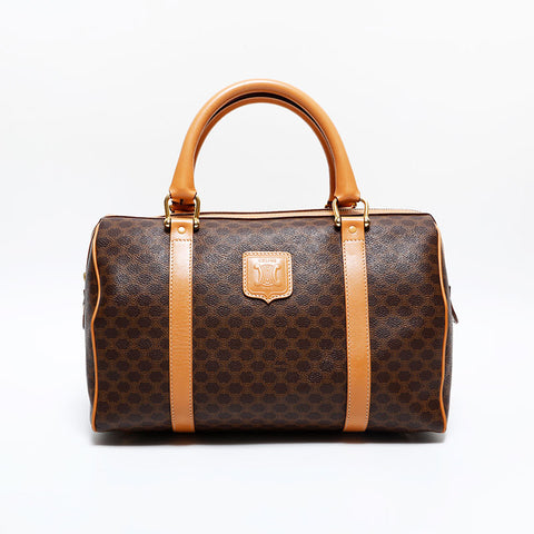 CELINE Macadam PVC Boston bag Brown WS21685