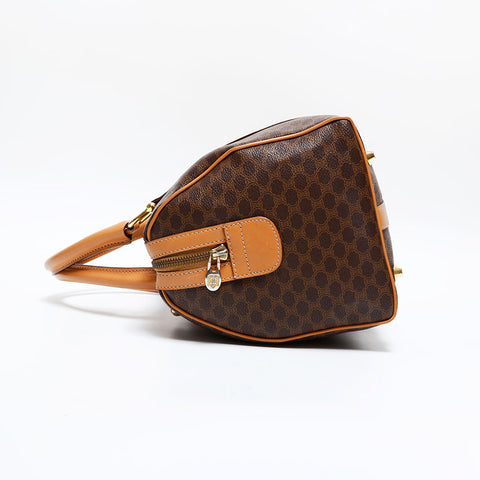 CELINE Macadam PVC Boston bag Brown WS21685
