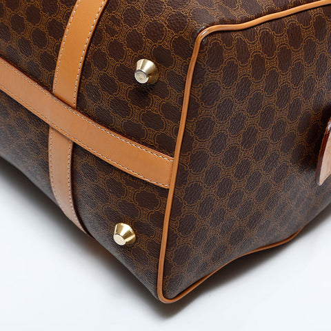 CELINE Macadam PVC Boston bag Brown WS21685