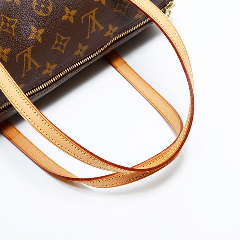 LOUIS VUITTON 2002 Monogram Papillon 30 Boston Bag Shoulder Bag Brown WS21686