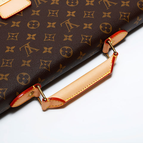 LOUIS VUITTON 2005 Serviette Conseiller Monogram Briefcase Business Bag Handbag Brown WS21691