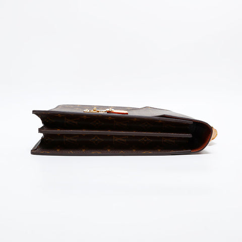 LOUIS VUITTON 2005 Serviette Conseiller Monogram Briefcase Business Bag Handbag Brown WS21691