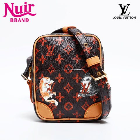 LOUIS VUITTON 2018 Monogram Catgram Shoulder Bag Brown WS21694