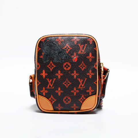 LOUIS VUITTON 2018 Monogram Catgram Shoulder Bag Brown WS21694