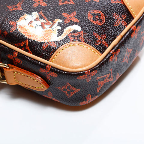 LOUIS VUITTON 2018 Monogram Catgram Shoulder Bag Brown WS21694