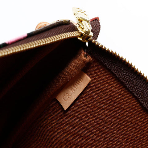 LOUIS VUITTON 2008 X Stephen Sprouse Rose Pochette Shoulder Bag Brown WS21697