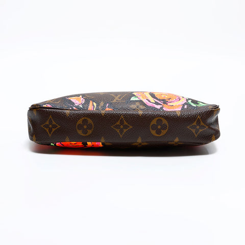 LOUIS VUITTON 2008 X Stephen Sprouse Rose Pochette Shoulder Bag Brown WS21697