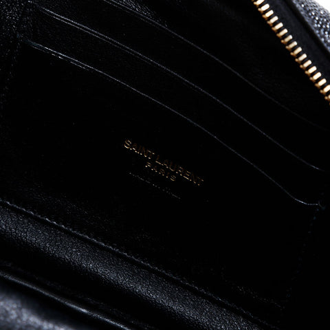 YVES SAINT LAURENT Lu Mini Camera Bag Shoulder Bag black WS21698