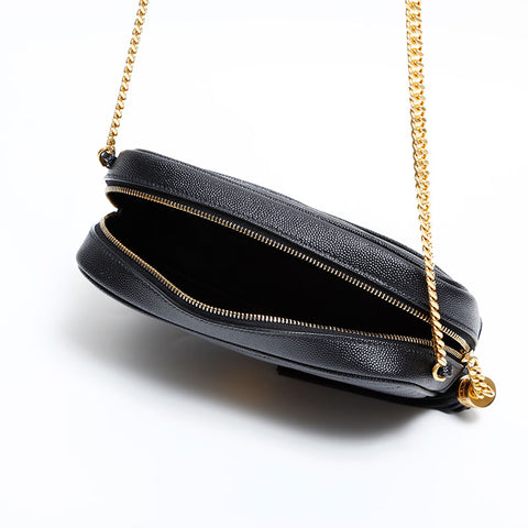 YVES SAINT LAURENT Lu Mini Camera Bag Shoulder Bag black WS21698