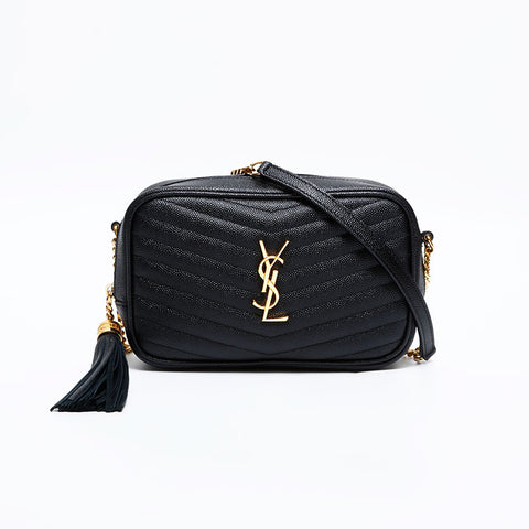 YVES SAINT LAURENT Lu Mini Camera Bag Shoulder Bag black WS21698